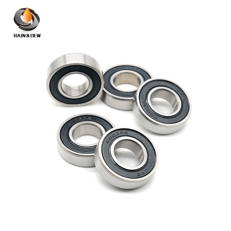 5pcs 6002RS 15x32x9 mm Bearing ABEC-7 High quality 6002 2RS Single Row Deep Groove ball bearing 6002