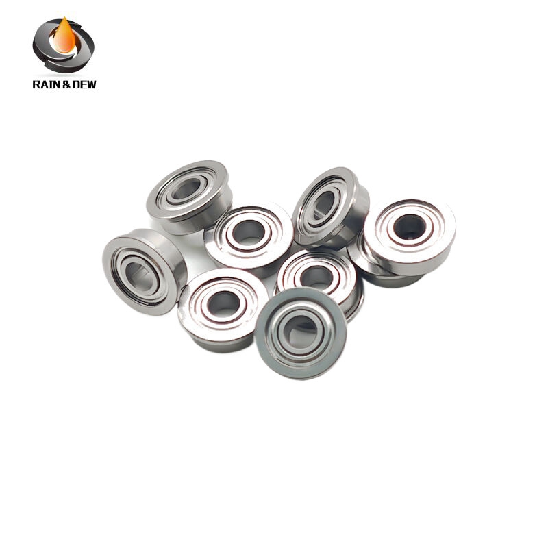 10PCS MF83ZZ 3x8x3 mm Flange Bearing ABEC-7 Miniature Flanged Ball Bearings MF83 Z ZZ