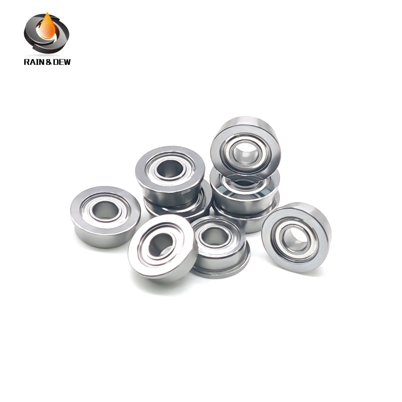 10PCS MF104ZZ 4x10x4 mm Flange Bearing ABEC-7 Miniature Flanged MF104 Z ZZ Ball Bearings