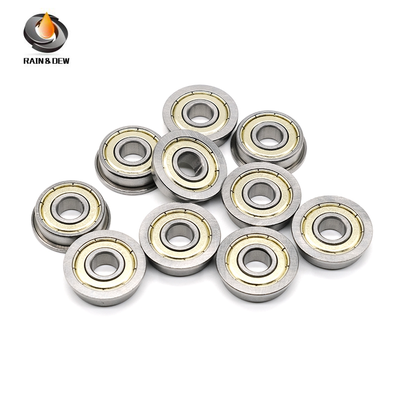 10PCS F607ZZ 7x19x6 mm Flange Bearing Flanged Ball Bearings ABEC-7 F607 ZZ