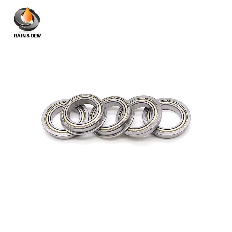 10PCS F6803ZZ 17x26x5 mm Flange Bearing ABEC-7 Double Shielded Deep Groove Flanged Bearings