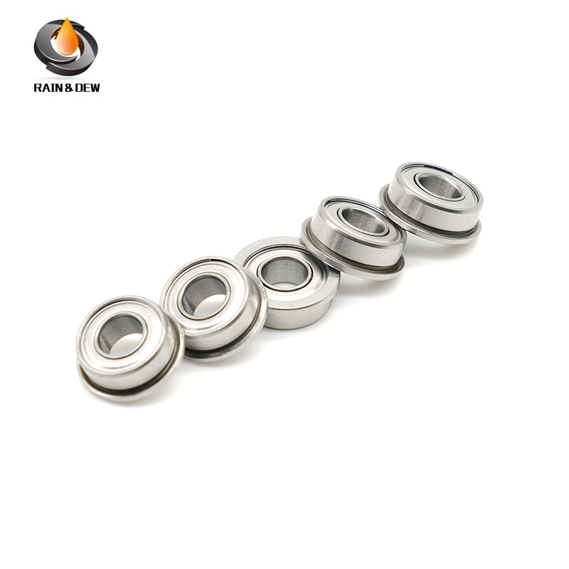 10PCS F693ZZ 3x8x4 mm Bearing ABEC-7 Flange Bearing Deep Groove Ball Mini Ball Bearing