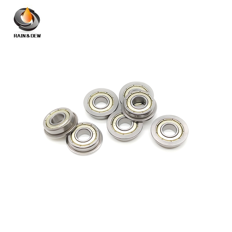 10PCS F697ZZ 7x17x5 mm Bearing ABEC-7 Flange Ball Metal Shielded Flanged Bearings