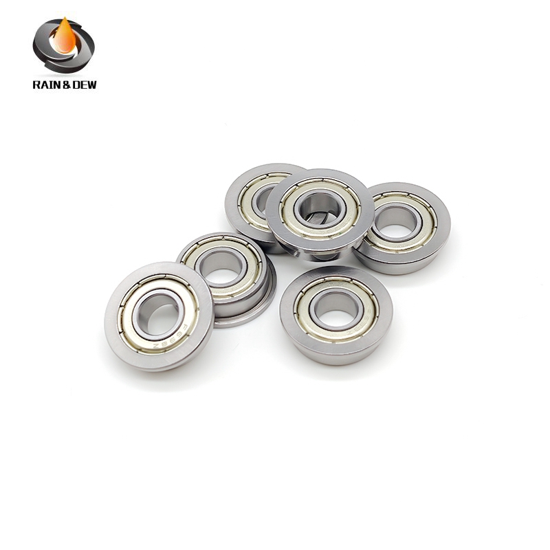 10PCS F698ZZ 8X19X6 mm Bearing ABEC-7 Flanged F698Z Ball Bearings F698 ZZ F619/8ZZ
