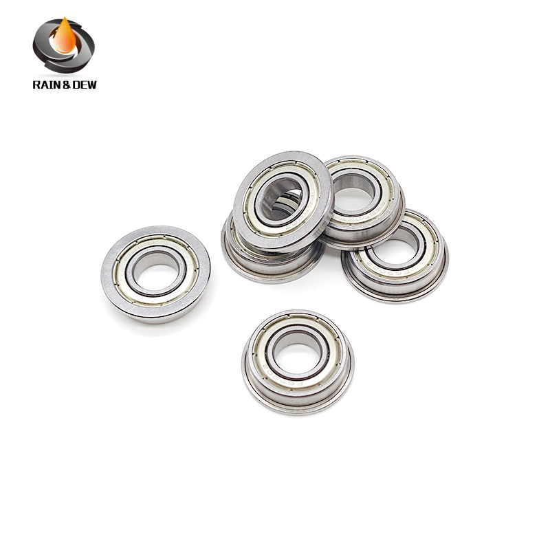 F6701ZZ Flange Bearing 12*18*4 mm 10PCS Double Shielded Deep Groove Flanged F6701 Z ZZ Ball Bearings