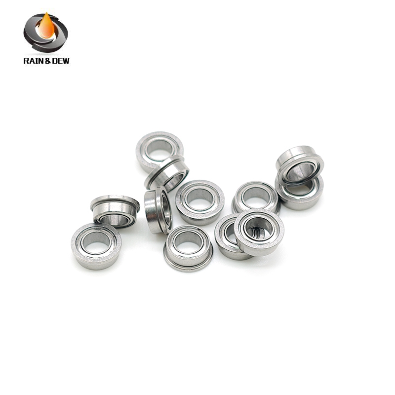 10Pcs FR144ZZ Flange Bearing 3.175x6.35x2.779 mm ABEC-7 Inch Flanged FR144 Z ZZ Ball Bearings