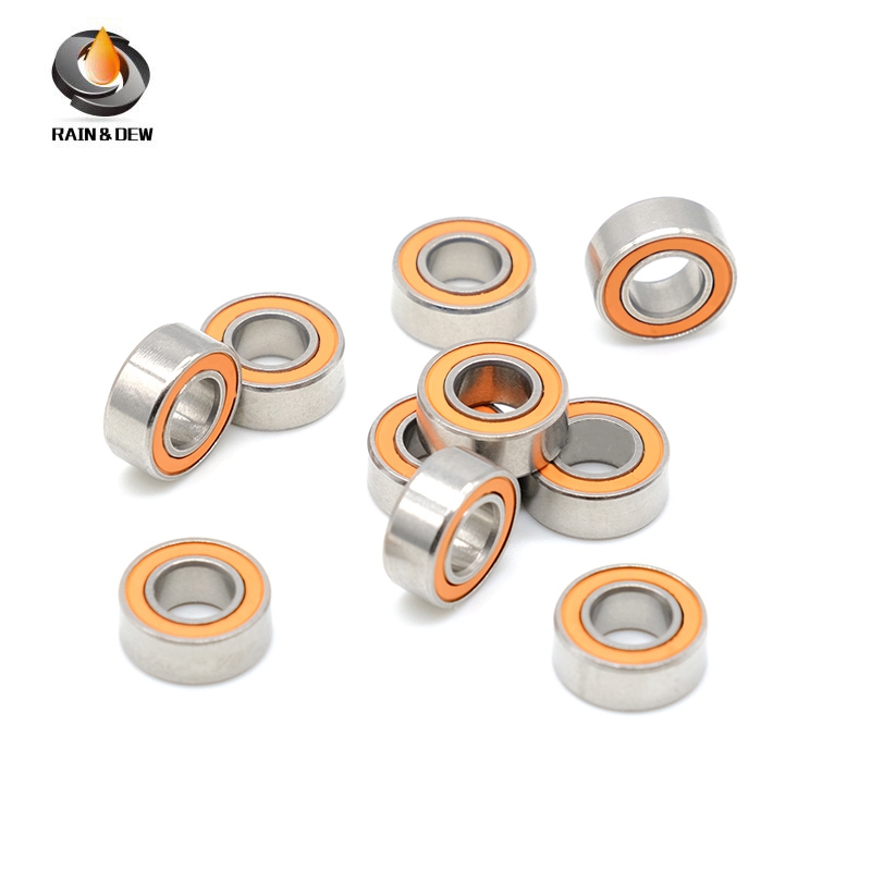 10Pcs 5x10x4 Ceramic Bearing SMR105-2RS ABEC-7 Stainless Steel Hybrid Ceramic Bearing