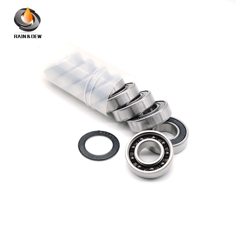 1PCS 6002RS CB Hybrid Ceramic Si3N4 ball 15x32x9mm Deep Groove Ball Bearing 6002RS CB For Bicycle Pa