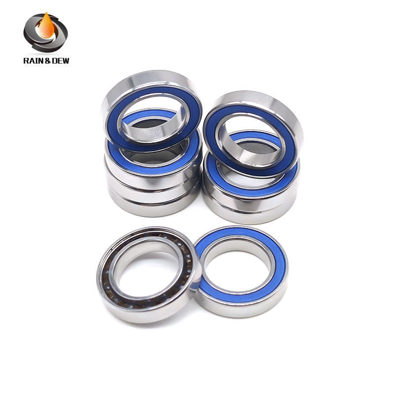 1Pcs S6802-RS Stainless Steel Hybrid Ceramic Bearing 15x24x5 mm ABEC-9 Bicycle Bottom Brackets Spare