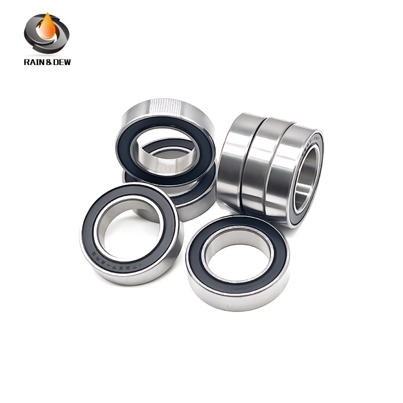 4PCs For Bicycle Bottom Bracket Deep Groove Ball Bearing ABEC-7 17287 2RS 17X28X7 mm Contains 12268~