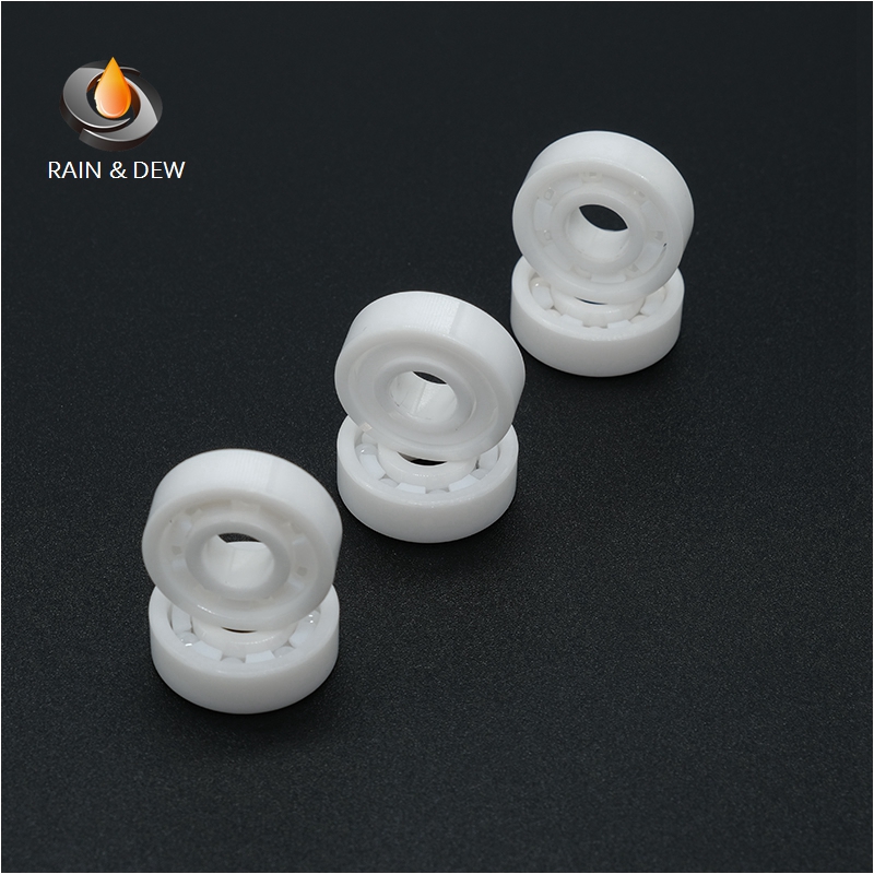 607 Full Ceramic Bearing ZrO2 1PC 7*19*6 mm ABEC-7 607 CE Waterproof 607 Ceramic Ball Bearings Skate