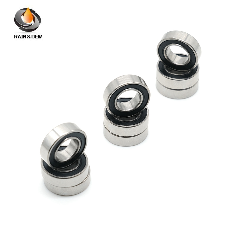SMR63RS Bearing 10PCS 3x6x2.5 mm ABEC-7 SMR63 RS 2RS Ball Bearings Black Sealed For Tiny Model Toys