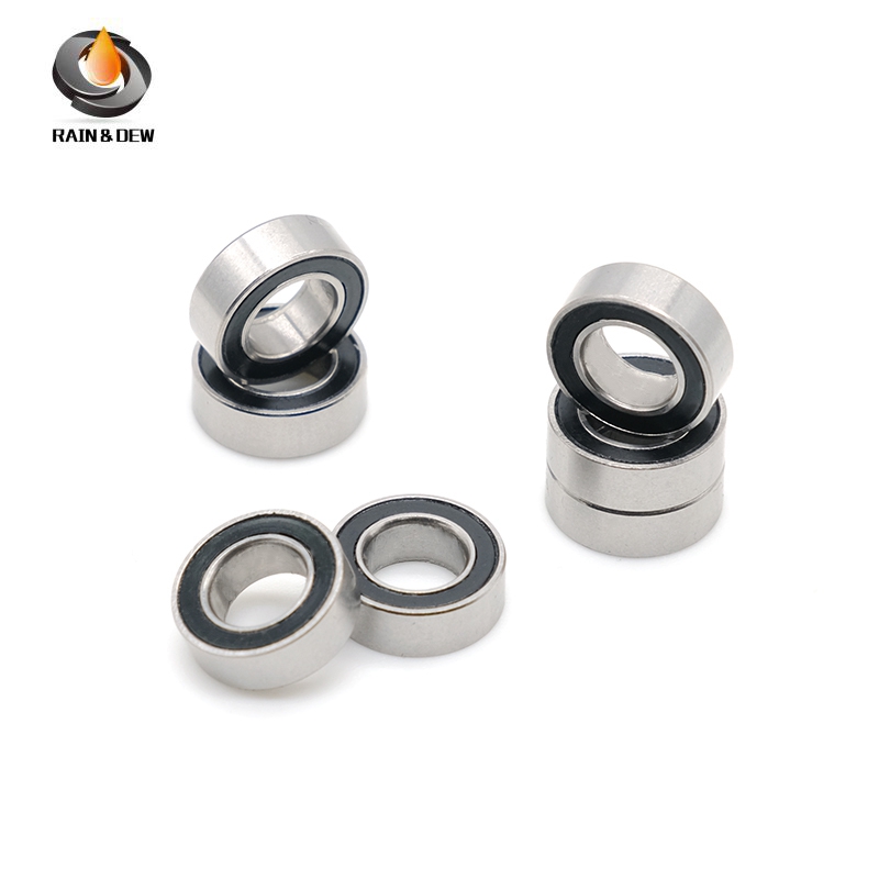 10PCS SMR104RS 4x10x4 mm Bearing ABEC-7 Hobby Electric RC Car Truck SMR104 RS 2RS Stainless Steel Ba