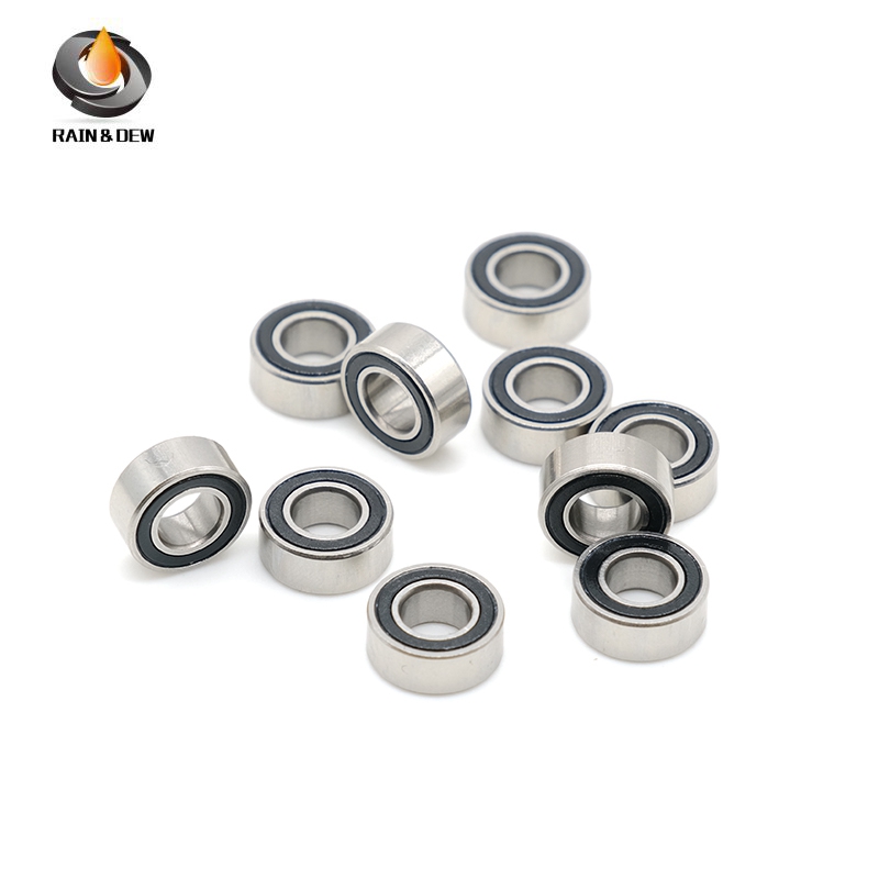 SMR105RS Stainless Bearing ABEC7 ( 10PCS ) 5X10X4mm Miniature RC Motor SMR105-2RS Ball Bearings SMR1