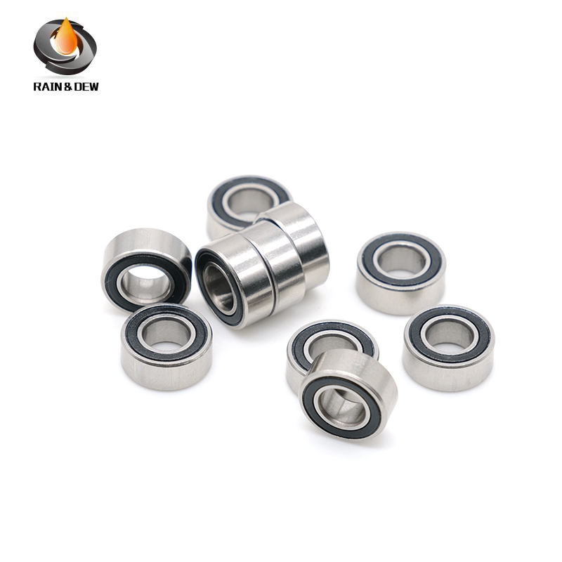 10 Pcs SMR115-2RS 5X11X4 mm Stainless Steel Bearing SMR115RS ABEC-7 Anti-rust Bearing MR115 Ball Bea