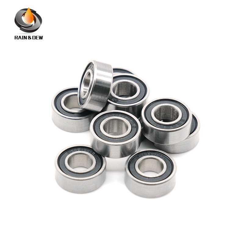 10PCS Stainless Steel S686RS Bearing 6x13x5 mm ABEC-7 Bearing 686 S686C SMR686 RS Fishing Reels Bear