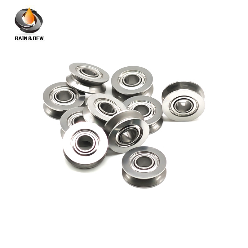 1PCS V/U Groove Guide Pulley Sheave Sealed Rail Bearing SV4-12ZZ 4X12X4 mm For Rail Track Linear Mot