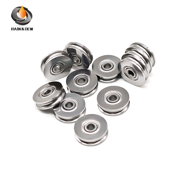 1PCS V/U Groove Guide Pulley Sheave Sealed Rail Bearing SU3-14ZZ 3X14X4 mm For Rail Track Linear Mot