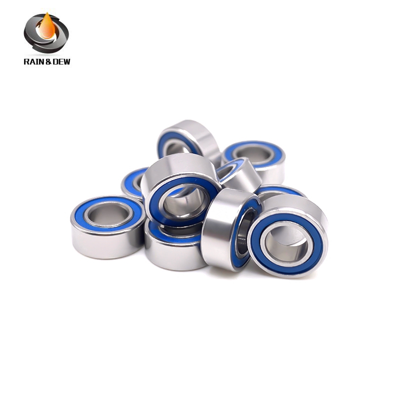 10PCS MR105RS Bearing ABEC-7 5X10X4 mm Miniature MR105-2RS Ball Bearings Blue Sealed MR105 2RS Quali