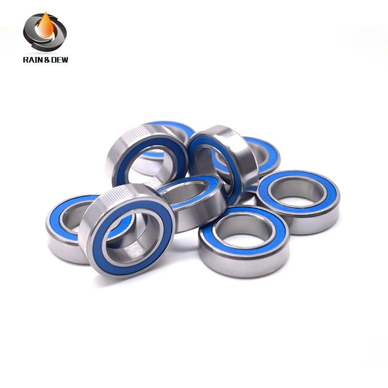MR148RS-Blue Bearing ABEC-7 (10PCS) 8X14X4 mm Miniature MR148 - 2RS Ball Bearings Blue Sealed For Ax