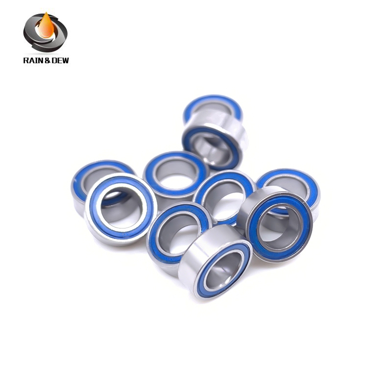 10PCS MR74RS-Blue  4X7X2.5 mm Bearing ABEC-7 Miniature Ball Bearings Blue Sealed Bearing 608RS 6701R