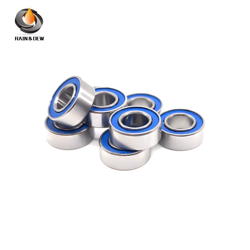 10PCS MR84RS-Blue  4x8x3 mm Bearing ABEC-7 Miniature Ball Bearings Blue Sealed Bearing 608RS 6701RS 