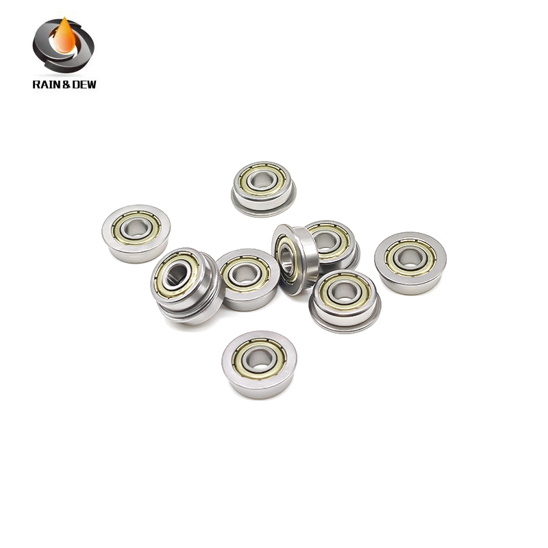 10Pcs F605ZZ 5x14x5 mm Flange Ball Bearing ABEC-7 MF52ZZ F624ZZ F695ZZ  F604ZZ