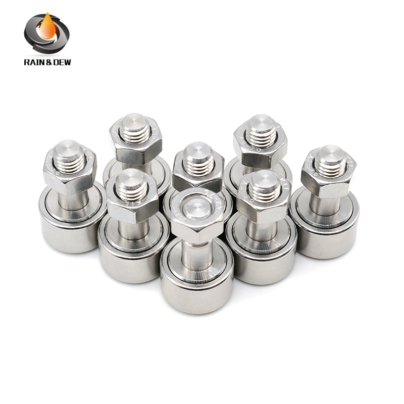 1Pcs CFS6V Stud Type Cam Follower Bearings SUS304 Stainless Roller Track Runner Bearing M6X12X21.5mm