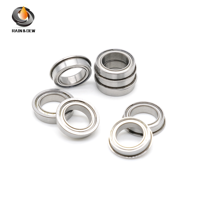 10Pcs F6700ZZ 10X15X4 Flange Ball Bearing ABEC-7
