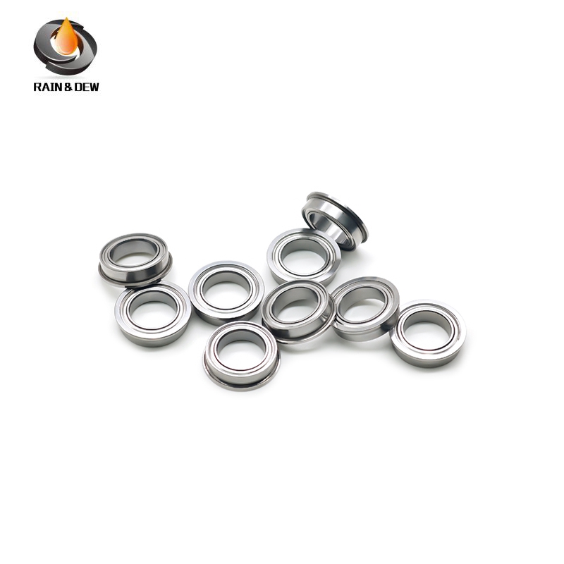 F6701ZZ Flange Bearing 12*18*4 mm 10PCS Double Shielded Deep Groove Flanged F6701 Z ZZ Ball Bearings