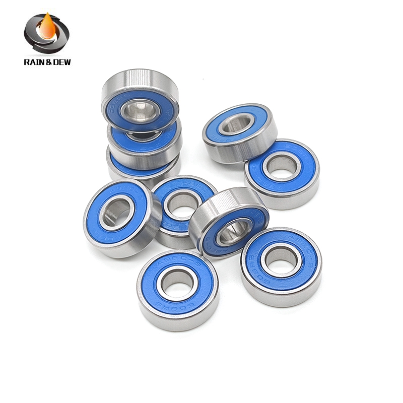 10PCS 608RS-Blue Miniature Bearing 8*22*7 mm ABEC-7 Skateboard Scooter 608 2RS Skate Roller Bearings