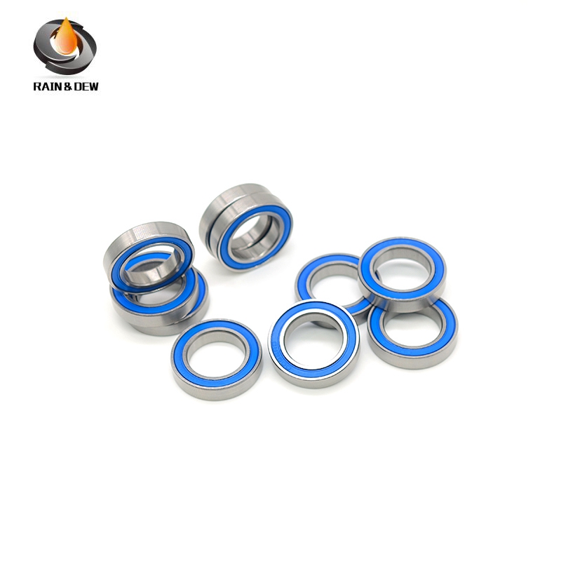 10PCS 6802RS-Blue 15x24x5 mm Bearing ABEC-7 Miniature Ball Bearings Blue Sealed Bearing