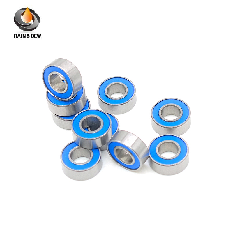 10PCS 696RS-Blue 6x15x5mm Bearing ABEC-7 Miniature Ball Bearings Blue Sealed Bearing