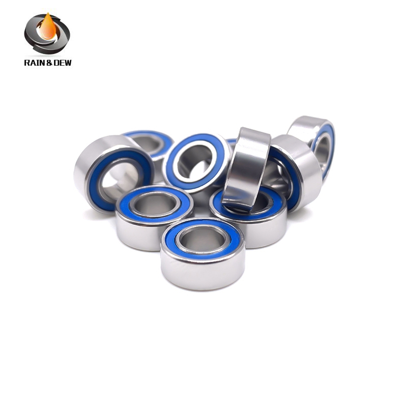 10PCS MR105RS-Blue Bearing ABEC-7 5X10X4 mm Miniature MR105RS- Ball Bearings Blue Sealed MR105 2RS Q